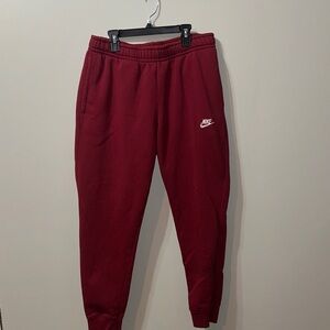 Nike Burgundy Joggers